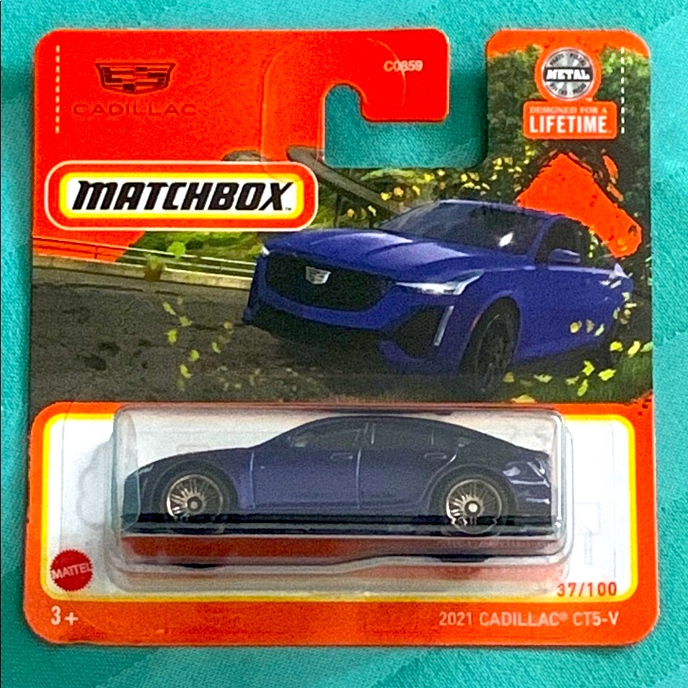 Matchbox 2021 Cadillac CTS-V Diecast Car Blue